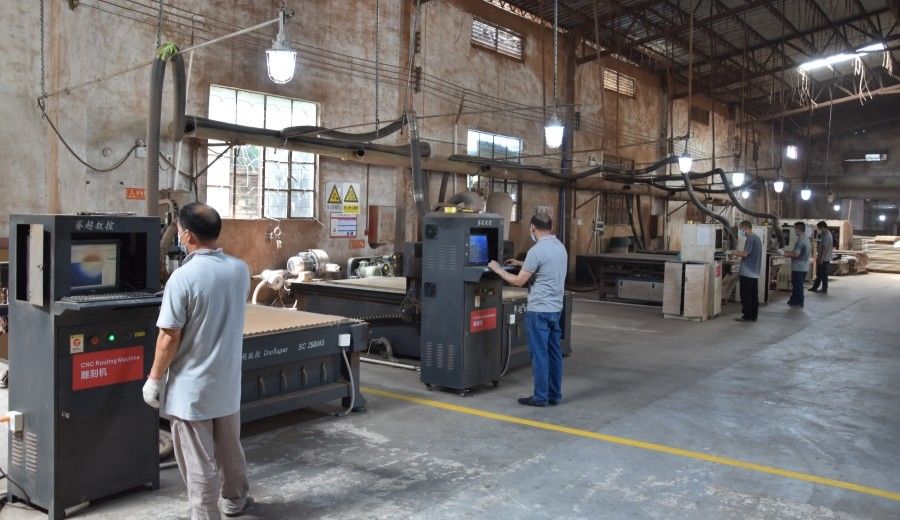 Guangzhou Wuyang Yiguan Acoustic Materials Co., Ltd. উত্পাদক উত্পাদন লাইন