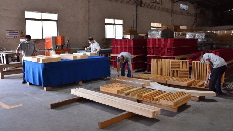 Guangzhou Wuyang Yiguan Acoustic Materials Co., Ltd. উত্পাদক উত্পাদন লাইন