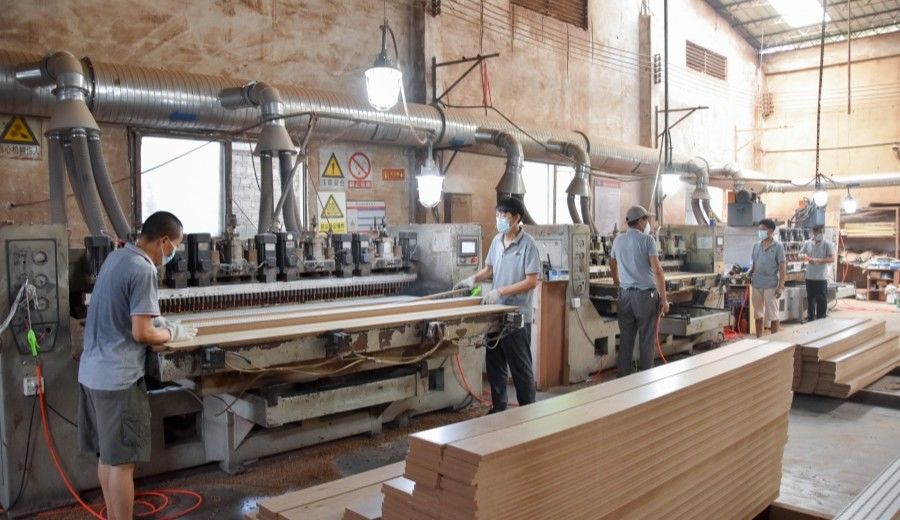 Guangzhou Wuyang Yiguan Acoustic Materials Co., Ltd. উত্পাদক উত্পাদন লাইন
